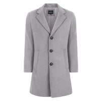 Men's Tailored Wool Blend Notch Collar Wool Blend Walker Car Coat Jacket Daily Haute