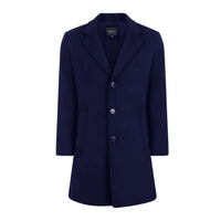 Men's Tailored Wool Blend Notch Collar Wool Blend Walker Car Coat Jacket Daily Haute