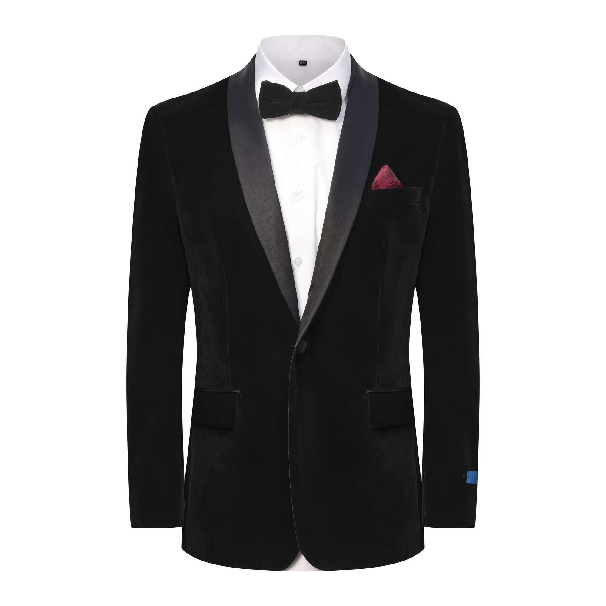 Men's Slim-Fit Velvet Shawl Lapel Tuxedo Set
