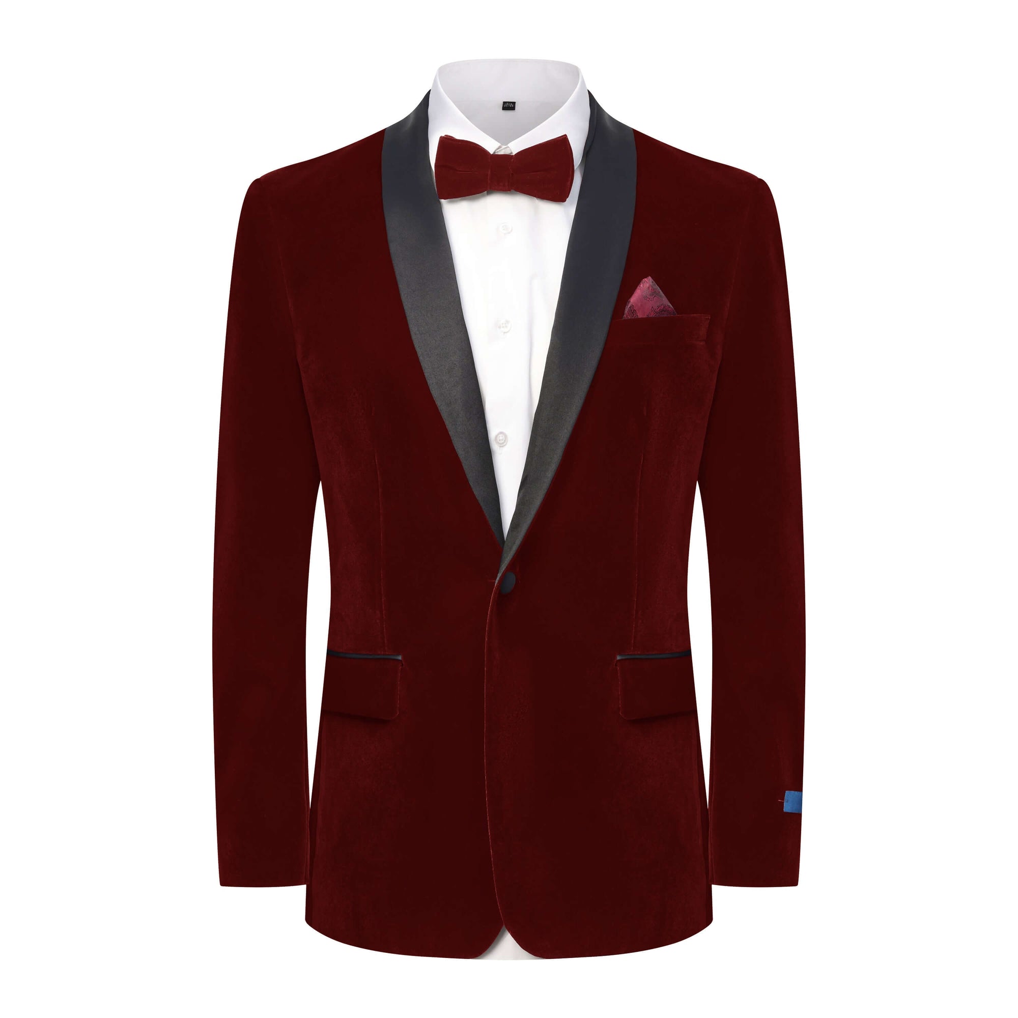 Men's Slim-Fit Velvet Shawl Lapel Tuxedo Set