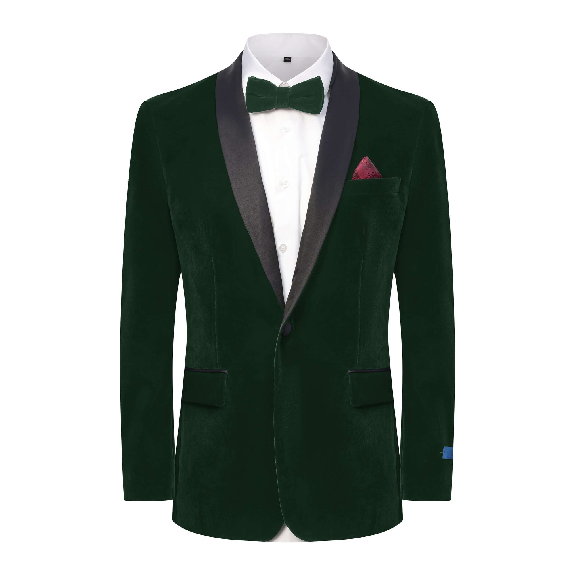 Men's Slim-Fit Velvet Shawl Lapel Tuxedo Set