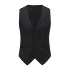 #black Men's Slim-Fit 3PC Satin Peak Lapel Tuxedo Daily Haute