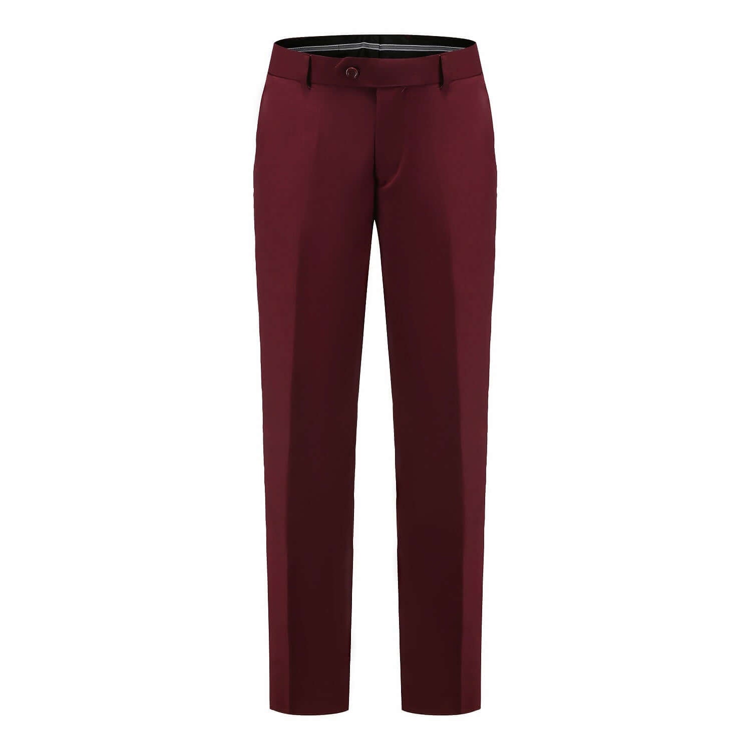 #burgundy Men's Slim-Fit 3PC Satin Peak Lapel Tuxedo Daily Haute