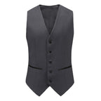#charcoal Men's Slim-Fit 3PC Satin Peak Lapel Tuxedo Daily Haute