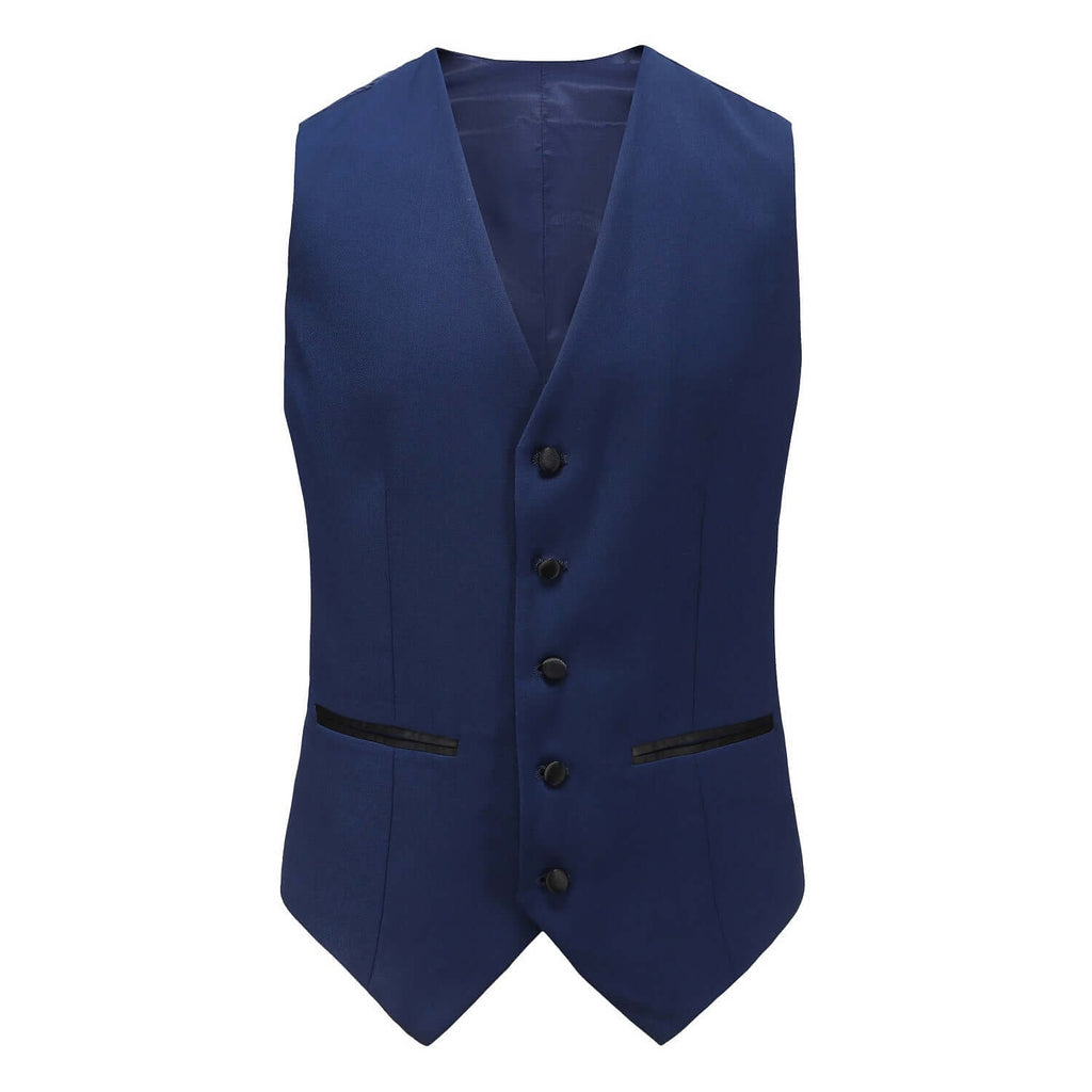 #indigo Men's Slim-Fit 3PC Satin Peak Lapel Tuxedo Daily Haute