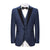 Men's 3-Piece Peak Lapel Satin Trim Tuxedo with Subtle Sheen