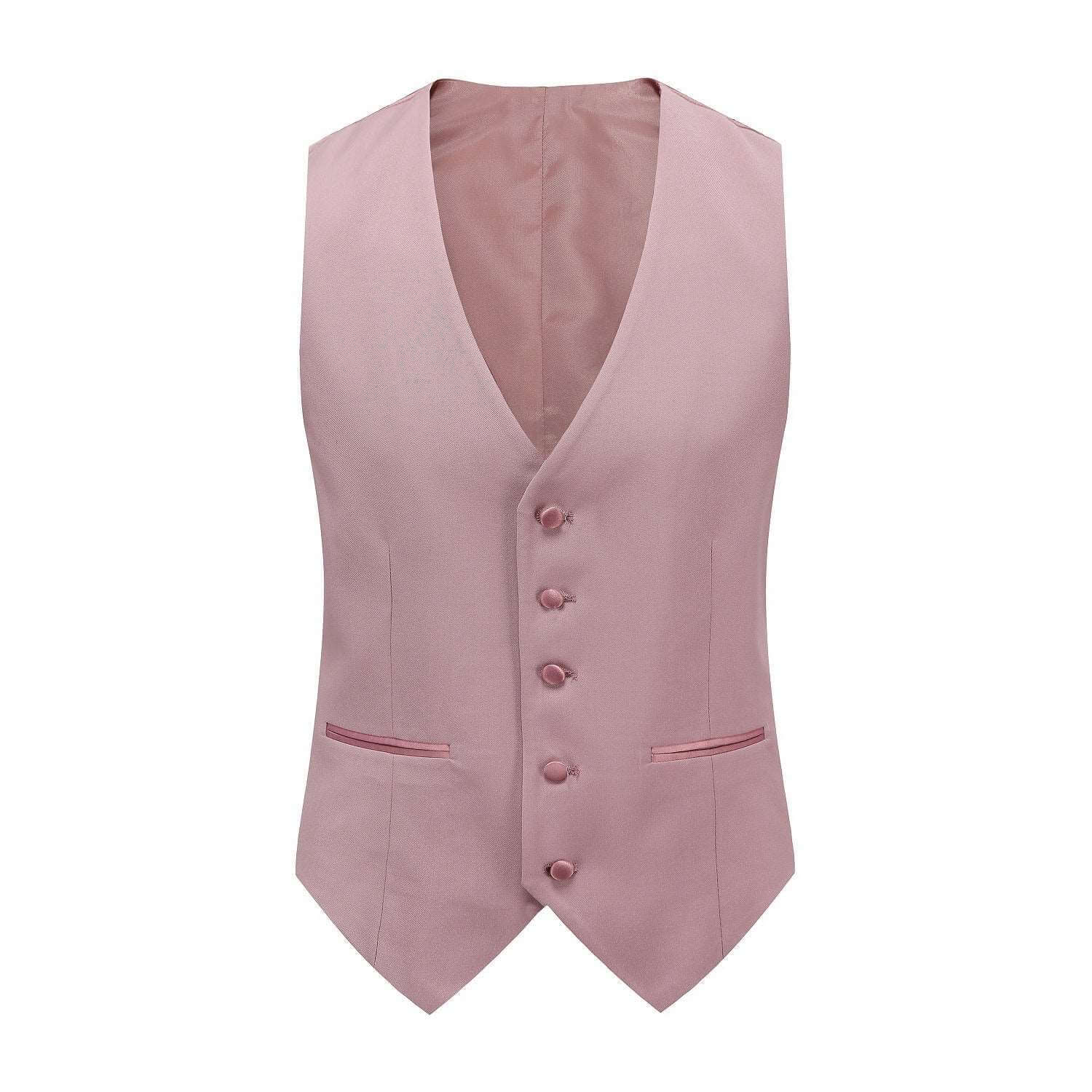 #dusty-rose Braveman Men's Premium 3 Pc Shawl Lapel Slim Fit Tuxedo Set DAILYHAUTE