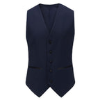 #navy Braveman Men's Premium 3 Pc Shawl Lapel Slim Fit Tuxedo Set DAILYHAUTE