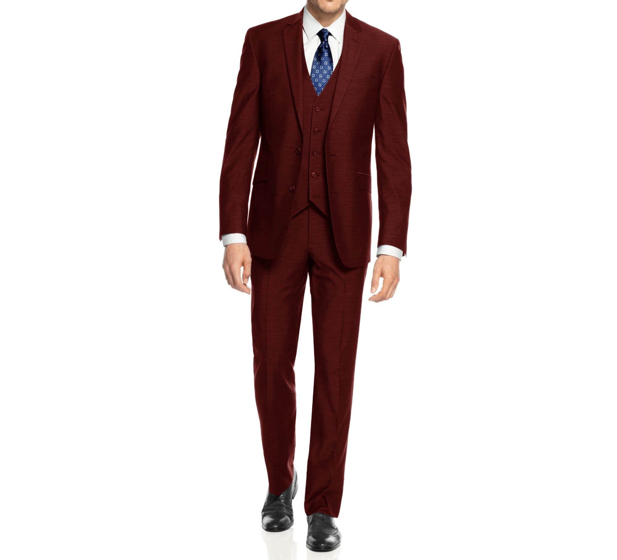 LUPURTY Suits for Men, 3 Piece Men's Suit Slim Fit, Solid Jacket Vest Pants  with Tie, One Button Tuxedo Set, Black XS at Amazon Men's Clothing store