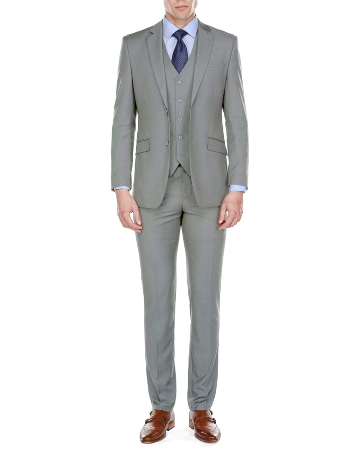 Buy Van Heusen Men Brown Solid Slim Fit Wedding Three Piece Suit (Set of 3)  Online