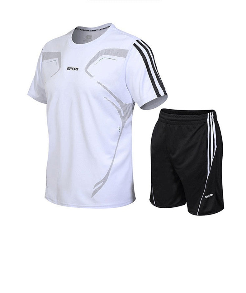 Braveman Men's Active Workout 2-Piece T-Shirt and Athletic Shorts Set DAILYHAUTE