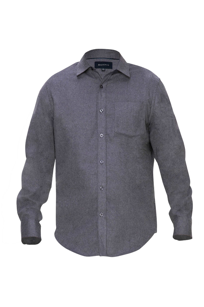 Braveman Men's Buffalo Plaid Button Down Classic Fit Flannel Shirt DAILYHAUTE