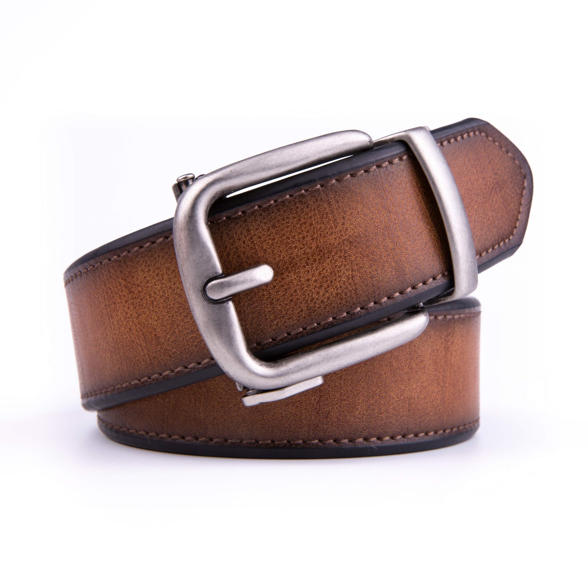 Braveman Men's Leather Rachet Casual Belt DAILYHAUTE