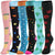 Braveman Print Knee-High Recovery Compression Socks (3-Pack or 6-Pack) DAILYHAUTE