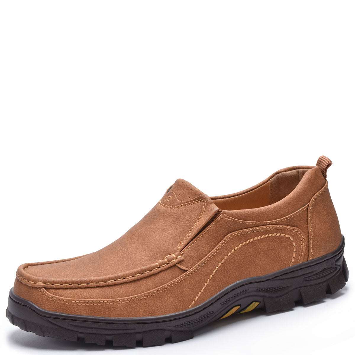 Dreamseek Men's Slip On Casual Walking Shoe Loafer TAN / 9 Dreamseek Men's Slip On Casual Walking Shoe Loafer TAN / 9