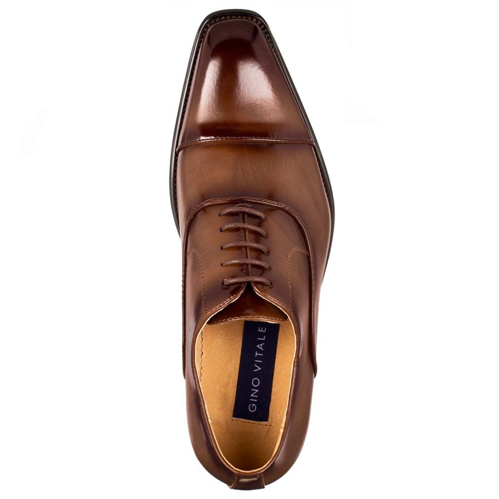 Gino Vitale Lace-up Cap Toe Dress Shoes Grey / 9 Gino Vitale Lace-up Cap Toe Dress Shoes Grey / 9