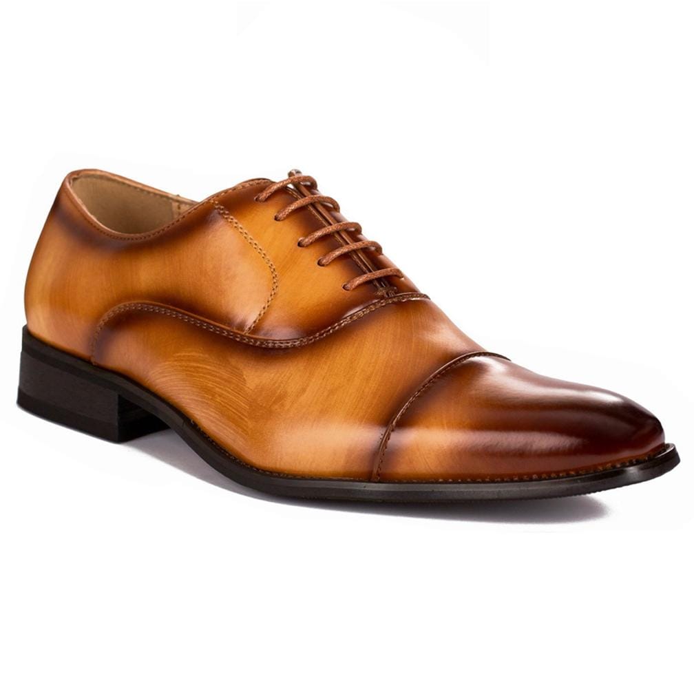Gino Vitale Lace-up Cap Toe Dress Shoes - Brown - 11 Gino Vitale Lace-up Cap Toe Dress Shoes - Brown - 11