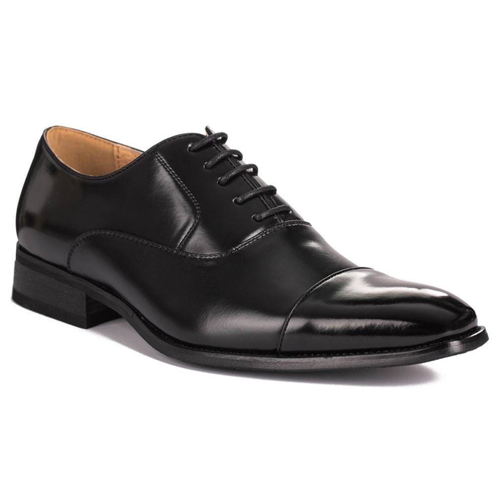 Lace Up Cap Toe Dress Shoes