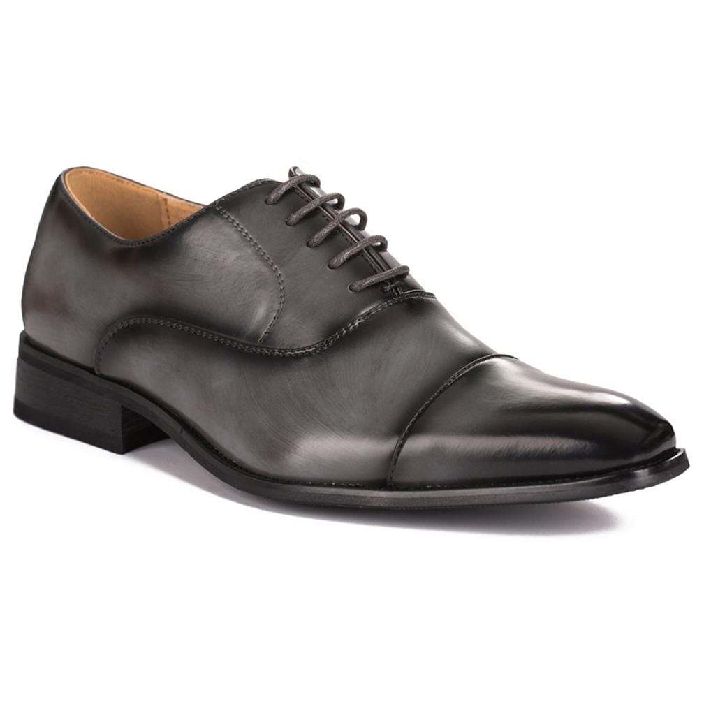 Gino Vitale Lace-up Cap Toe Dress Shoes Grey / 9 Gino Vitale Lace-up Cap Toe Dress Shoes Grey / 9