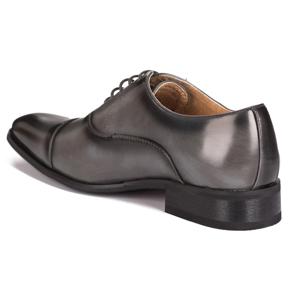 Gino Vitale Lace-up Cap Toe Dress Shoes Grey / 9 Gino Vitale Lace-up Cap Toe Dress Shoes Grey / 9