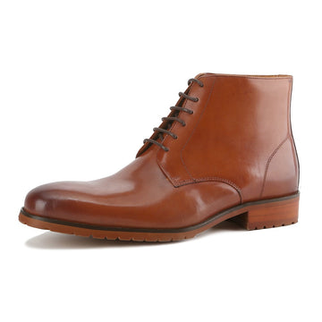 Men's Handcrafted Genuine Leather Lace-Up Dress Boots