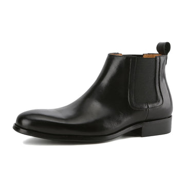 Men's Handcrafted Genuine Leather Pull-On Chelsea Dress Boots
