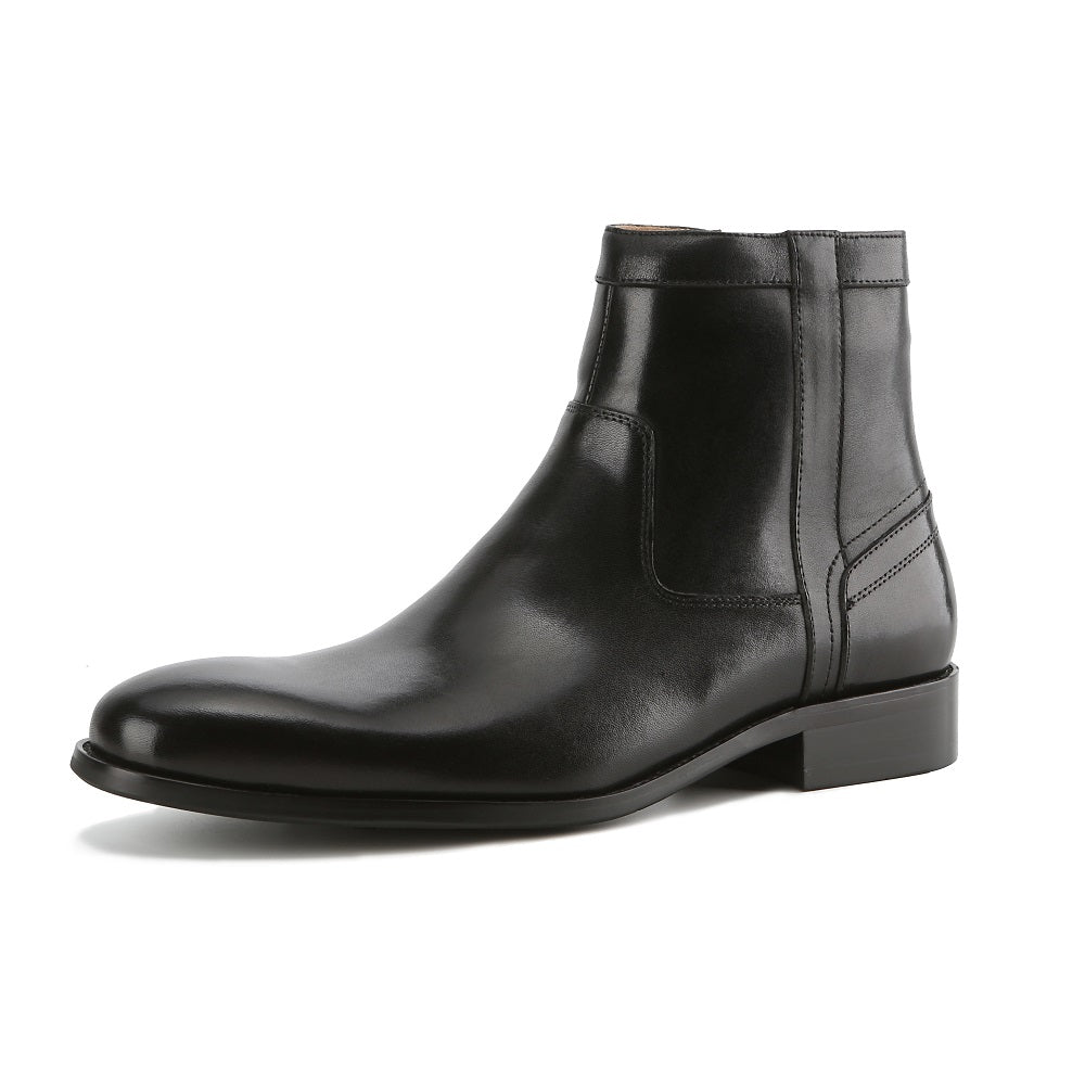 Gino Vitale Men's Handcrafted Genuine Leather Side Zip Dress Boot Gino Vitale Men's Handcrafted Genuine Leather Side Zip Dress Boot