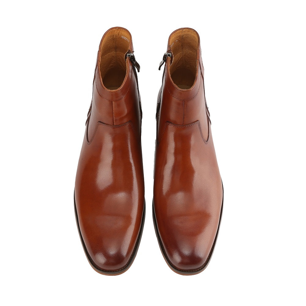 Gino Vitale Men's Handcrafted Genuine Leather Side Zip Dress Boot Gino Vitale Men's Handcrafted Genuine Leather Side Zip Dress Boot