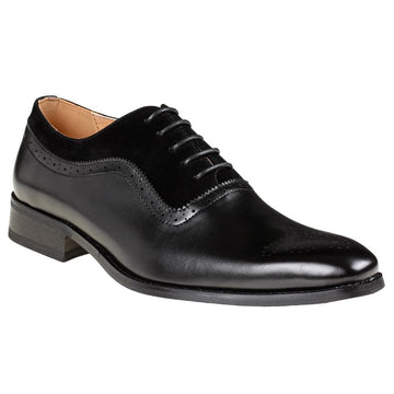 Men's Lace-Up Medallion Toe Dress Shoes