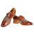 Gino Vitale Men's Monk Strap Herringbone Dress Shoes DAILYHAUTE