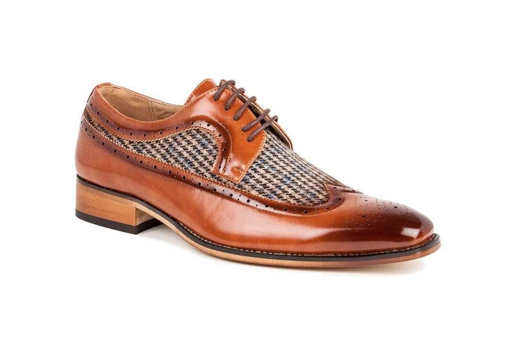 Wingtip Brogue Two Tone Dress Shoes