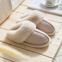 Haute Edition Cozy Faux Fur Lined Scuff Clog Indoor Outdoor Slippers DAILYHAUTE