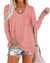 Haute Edition Long Sleeve Heather Pocket Scoop Neck Long Sleeve Pocket Tunic Top DAILYHAUTE