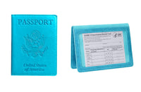 Haute Edition Unisex Bifold Passport Wallet with Vaccination Card Holder DAILYHAUTE