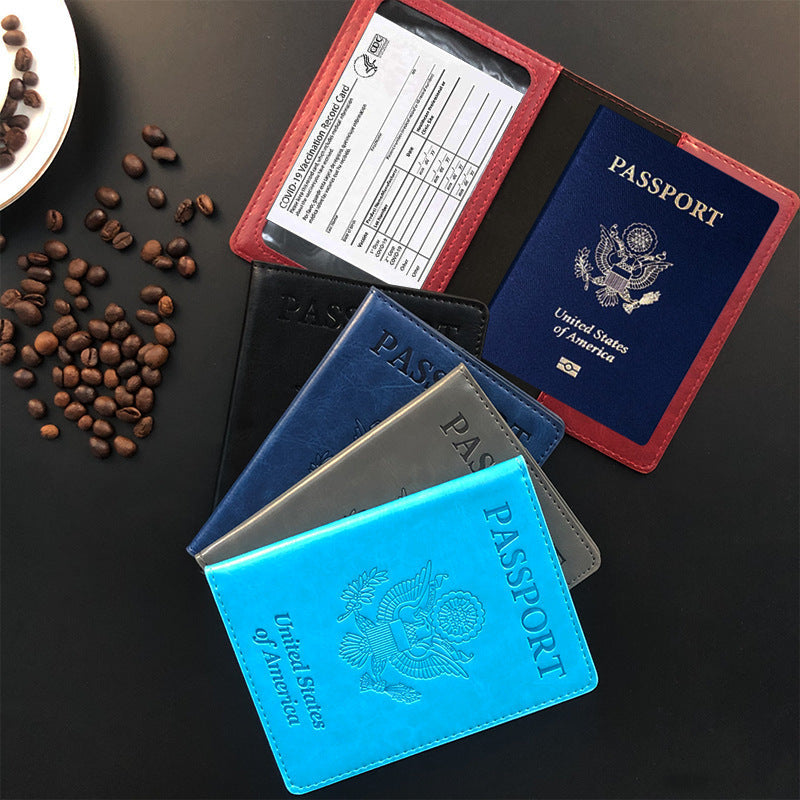Haute Edition Unisex Bifold Passport Wallet with Vaccination Card Holder DAILYHAUTE
