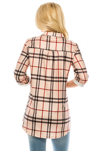 Haute Edition Women's 3/4 Sleeve Tunic Tops S-3X. Plus size available. DAILYHAUTE