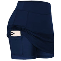 Haute Edition Women's Active Skirt Skort with Inner Phone Pocket Shorts DAILYHAUTE