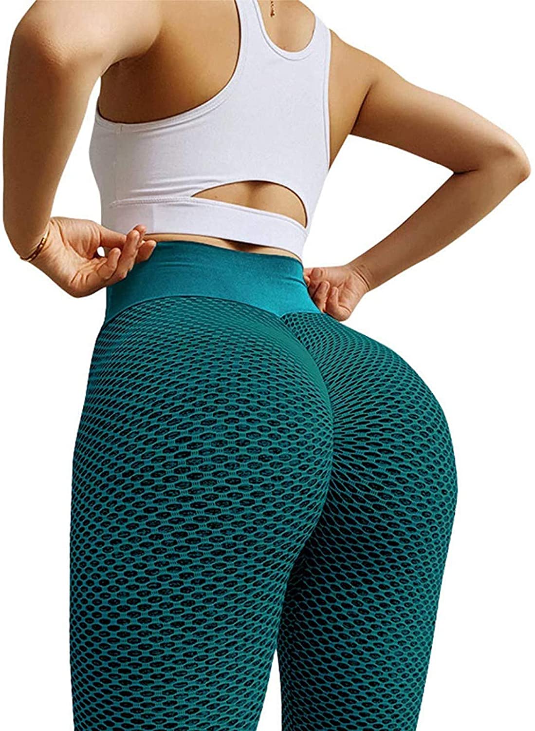 Haute Edition Women's Butt Lifting High Waist Yoga Pant Leggings with Tummy  Control