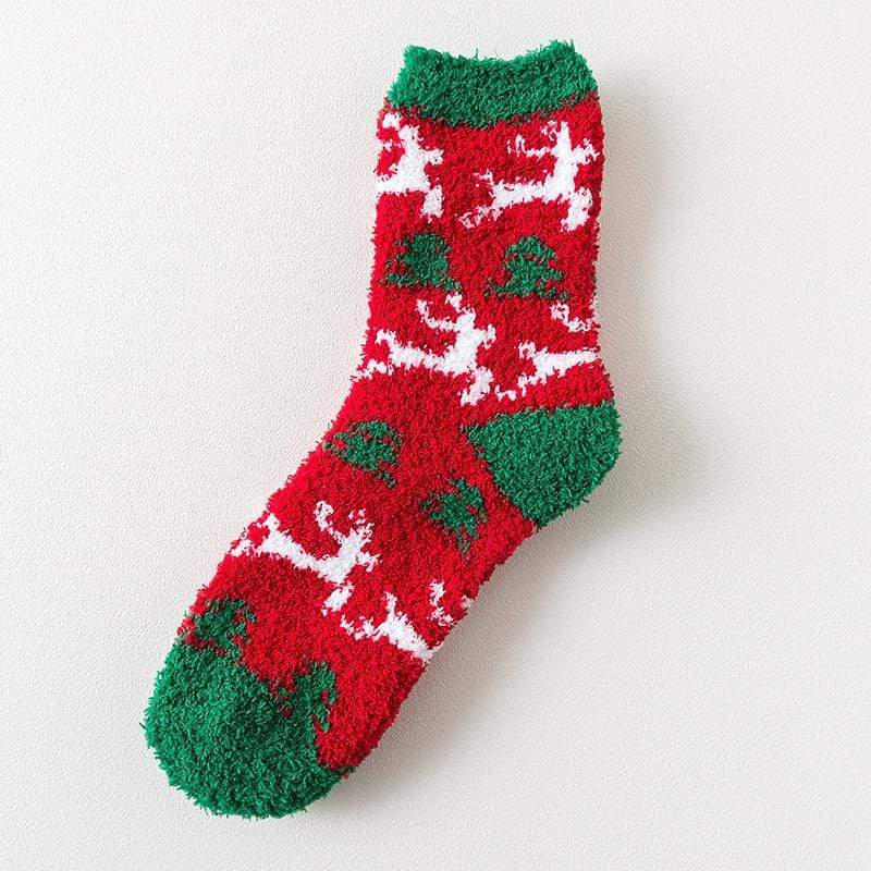 Haute Edition Women's Christmas Buffalo Plaid Hoodie and Fuzzy Sock Gift Set DAILYHAUTE