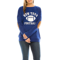 Haute Edition Women's Game Day Football Sweatshirt Daily Haute