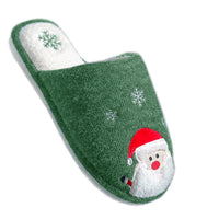 Haute Edition Women's Holiday Christmas Scuff Slide On Slippers Daily Haute