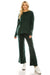 Haute Edition Women's Knit Lounge Set with Sweatshirt and Flared Pant Daily Haute