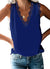 Haute Edition Women's Lace Trim V-Neck Summer Casual Tank Top Daily Haute