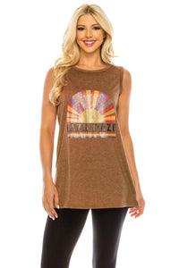 Haute Edition Women's Lazy Loose Fit Tank top. Plus size available Daily Haute