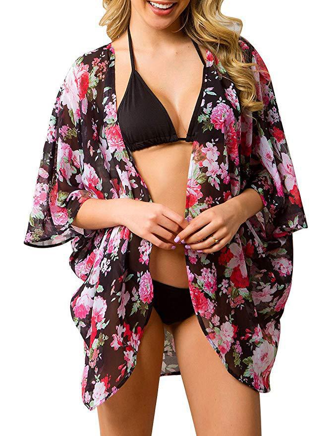 Haute Edition Women's Lightweight Summer Kimono Cover Up Cardigans Daily Haute