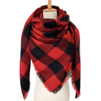 Haute Edition Women's Oversize Christmas & Plaid Square Blanket Scarves. One size fits all (S-XL). Daily Haute