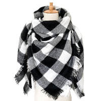 Haute Edition Women's Oversize Christmas & Plaid Square Blanket Scarves. One size fits all (S-XL). Daily Haute