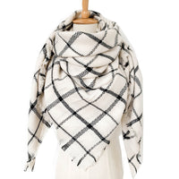 Haute Edition Women's Oversize Christmas & Plaid Square Blanket Scarves. One size fits all (S-XL). Daily Haute