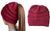 Haute Edition Women's Ponytail Messy Bun Textured Knit Beanie Daily Haute