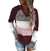 Haute Edition Women's Pullover Colorblock Leopard Sweater Hoodie Daily Haute